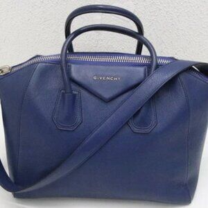 Givenchy Medium Antigona Satchel Tote Bag - Blue